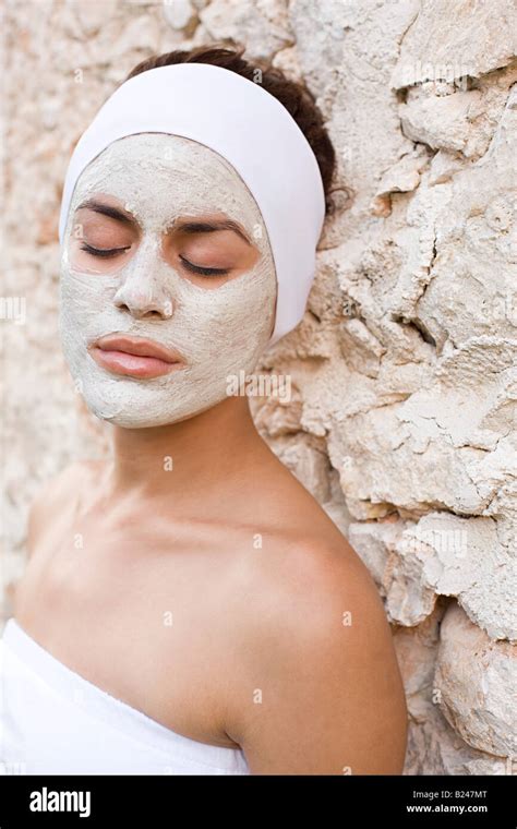 Woman Wearing Face Mask Stock Photo Alamy