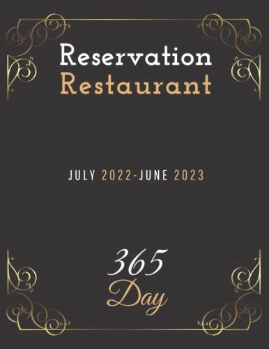 Reservation Book For Restaurant 2022 2023 Restaurant Reservation Book