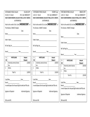college challan form fill   sign printable  template