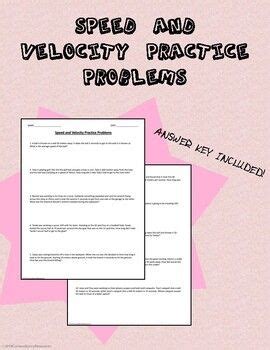 Speed And Velocity Practice Worksheet Em