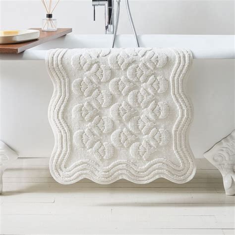 Rhode Thistle Jacquard Bath Mat West Elm