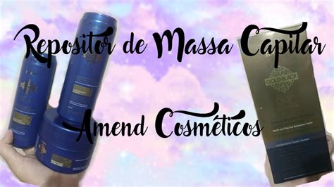Repositor De Massa Capilar Caseiro - Repositor de Massa Capilar - Amend Gold Black - RMC - YouTube