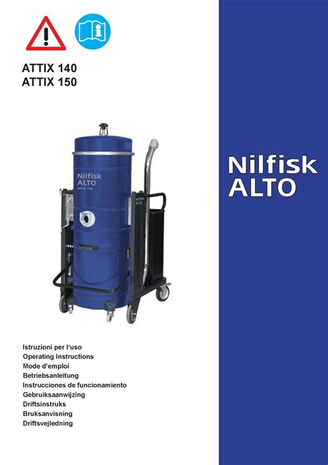 NILFISK ADVANCE ALTO ATTIX 140 OPERATING INSTRUCTIONS MANUAL Pdf