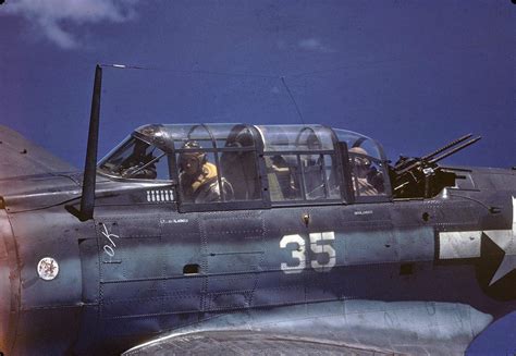 world war ii  color  navy douglas sbd dauntless  palau air