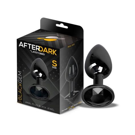 Afterdark Plug Anal Blackgem Metálico Preto Jóia S Kuantokusta