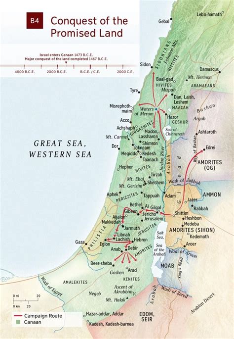 Moses Exodus Map