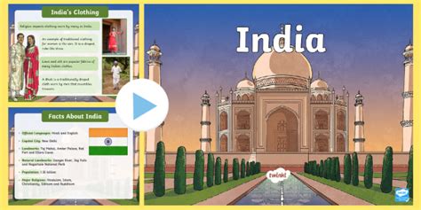 India Information PowerPoint - Teaching Resource - Twinkl