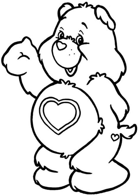 All My Heart Care Bear Coloring Page Coloring Pages