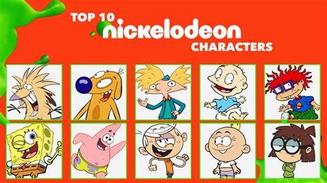 My Top 10 Nickelodeon Characters By Mlptmntfan2000 On Deviantart