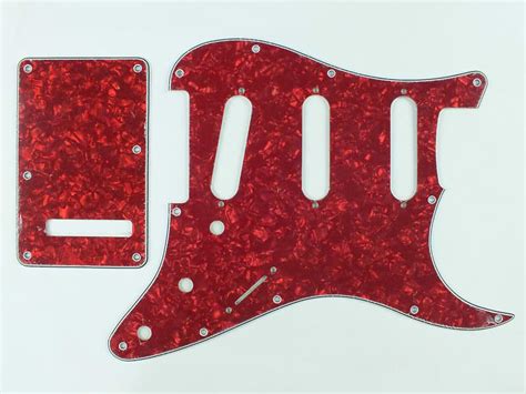 Ped Pearl Ply Scratch Plate Pickguard Set Sss To Fit Reverb