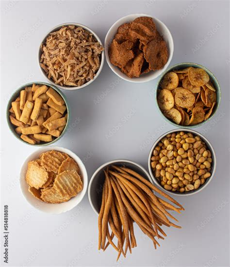 A Selection Of Nigerian Snacks Kokoro Gurudi Chinchin Groundnut