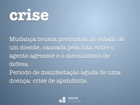 Como Se Escreve Crise