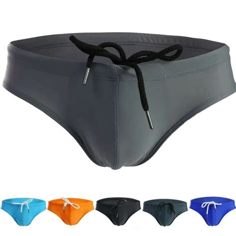 Mens Swimming Briefs Trunks Sexy Low Rise Swim Shorts Bikini Swimwear Summer Eur Picclick It