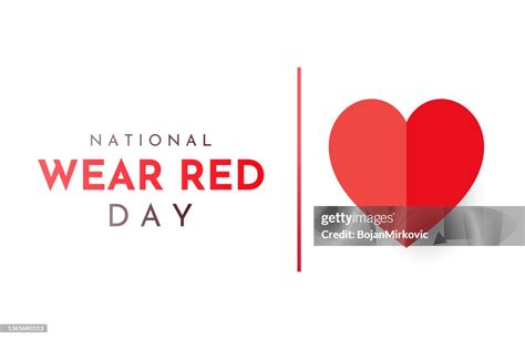 National Wear Red Day Background Vector High Res Vector Graphic Getty