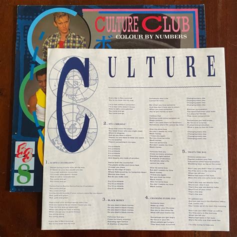 Culture Club Colour By Numbers Album Vinyl Lp Record Etsy