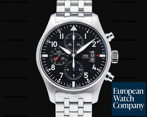 IWC IW377704 Pilot Chronograph SS Black Dial 43MM (49732) | European ...