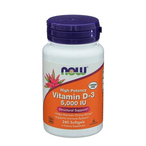 Now Vitamin D 3 5000 Iu Softgels Shop Vitamins And Supplements At H E B