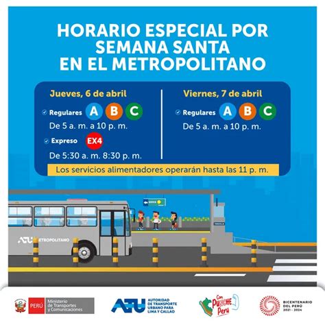 Semana Santa 2023 Horario Del Metropolitano Rutas Tarifas Y Alimentadores