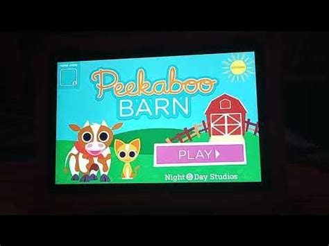 Peekaboo Barn App Gameplay Youtube
