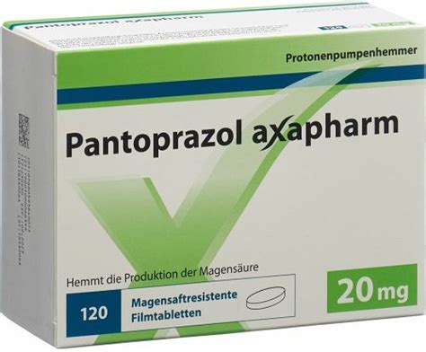 Pantoprazol Axapharm Filmtabletten 20mg 120 Stück in der Adler Apotheke