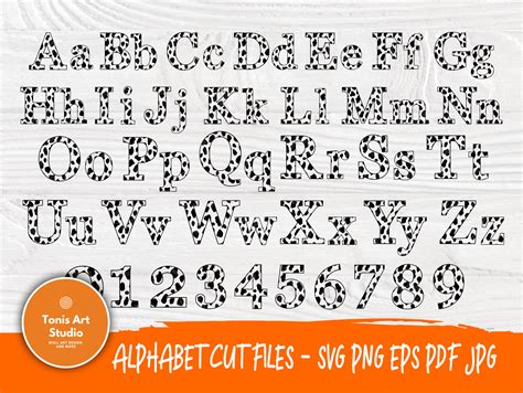 101 Dalmatians Font Svg Dalmatians Alphabet Cut Files Etsy
