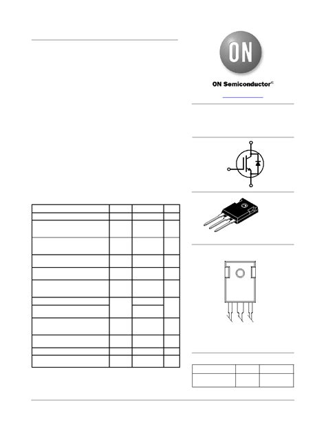 50N60 datasheet(1/11 Pages) ONSEMI | IGBT - Field Stop II