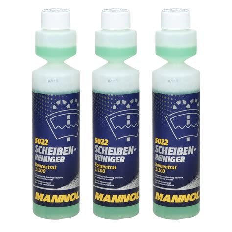 3 x 250ml Mannol 5022 Scheiben Reiniger 1:100 Reinigung Konzentrat | eBay