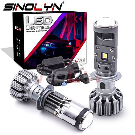 Bi LED Mini H4 H7 LED Projector Lens BI-LED Bulb 1.5 Inch H4 H7 ...