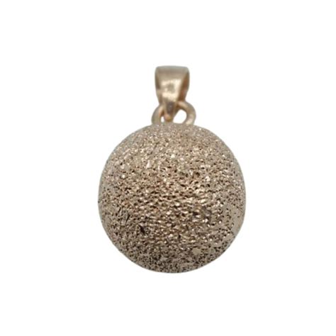 Sterling Silver Stardust Pendant Rose Gold Plate 10mm Bead