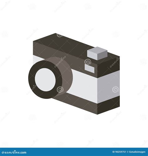 Camera Isometric Design Stock Vector Illustration Of Symbol 90259751