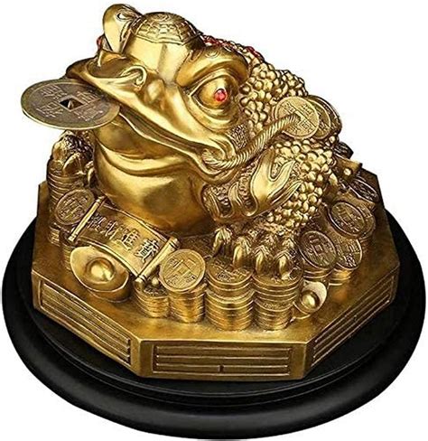 Zhty Klatsch Geld Frosch Chinesisch Feng Shui Statuen Gro Messing