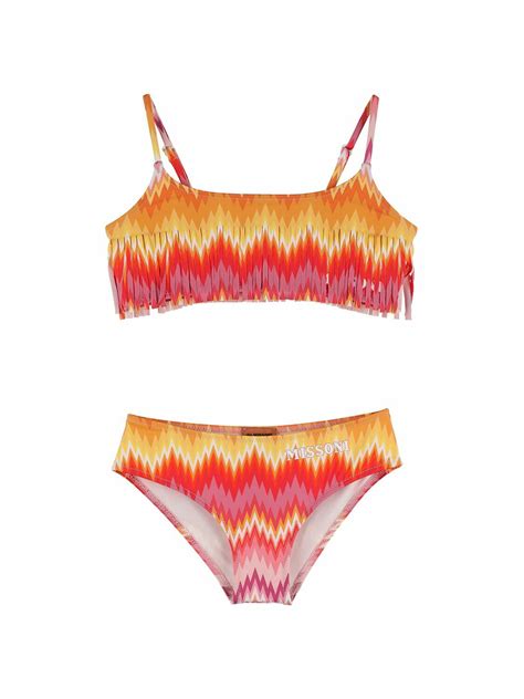 MISSONI Zig Zag Printed Lycra Bikini Missoni