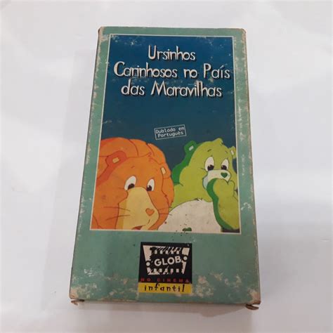 Fita Cassete VHS Usada Antiga do Desenho Ursinhos Carinhosos No País