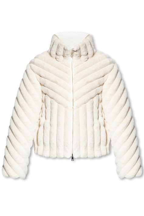 Cream Pedrix Faux Fur Jacket Moncler Vitkac Gb