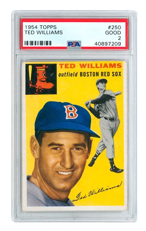 Lot Detail 1954 Topps Ted Williams 250 Psa 2