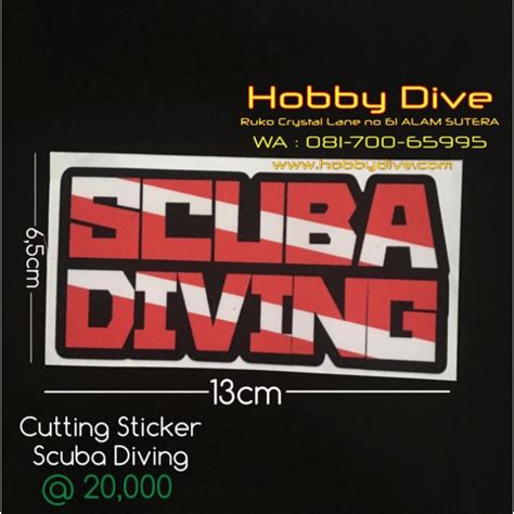 P Laminating Sticker Scuba Diving