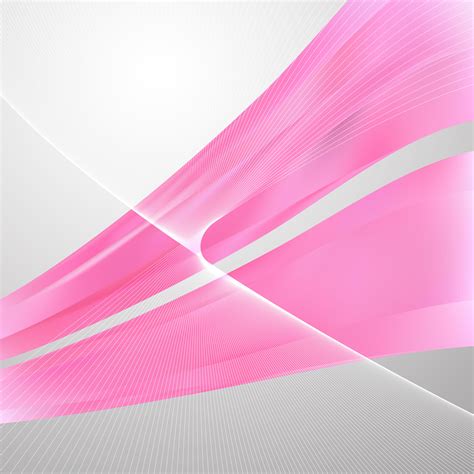 Free Abstract Pink Wavy Lines Background