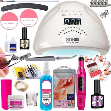 Kit Acrigel Unha De Fibra Completo Kit Unhas Profissional Nude Casa Da Compra Unhas E