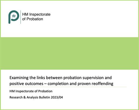 Ground Breaking New Research By Hm Inspectorate Of Probation