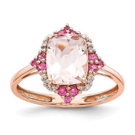 Glow In The Charming Delight Of Morganite Pink Sapphire And Diamond