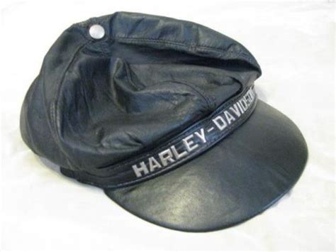 Purchase Harley Davidson Motorcycle Leather Captain Cap Cabbie Hat