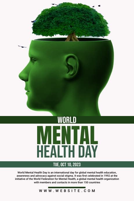 World Mental Health Day Poster Template Postermywall