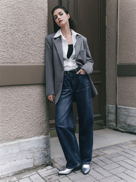 Свободные джинсы на низкой посадке :: LICHI - Online fashion store