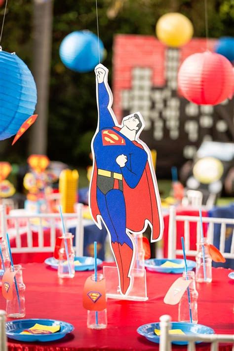 Superman Birthday Party Ideas Ann Inspired