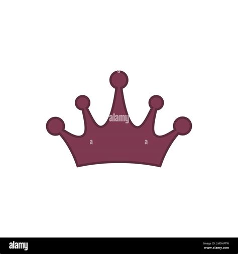 Vector De Icono De Corona Corona De La Princesa Aislada Sobre Blanco