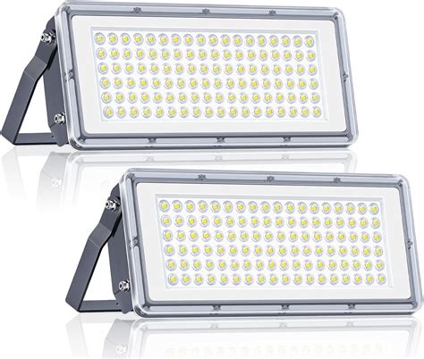 VRTOGTHE LED Flood Light Outdoor 100W 2 Pack 10000LM LED Stadium