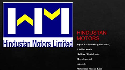 hindustan motorspptx