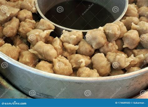 bakso pentol  meatball stock image image  closeup