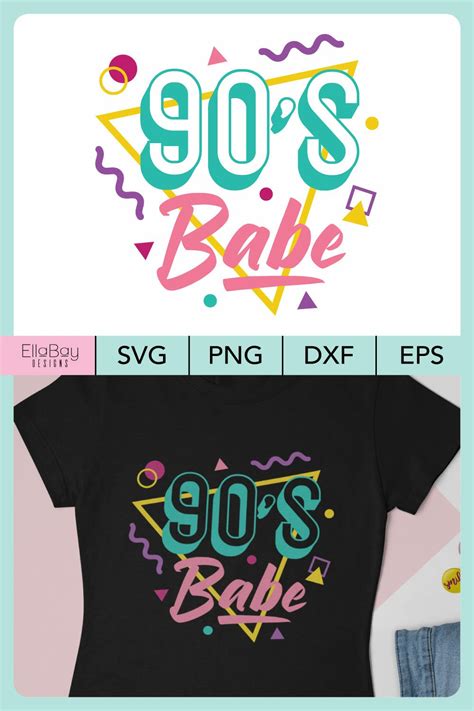 S Babe With Retro Geometric Design SVG PNG EPS And DXF