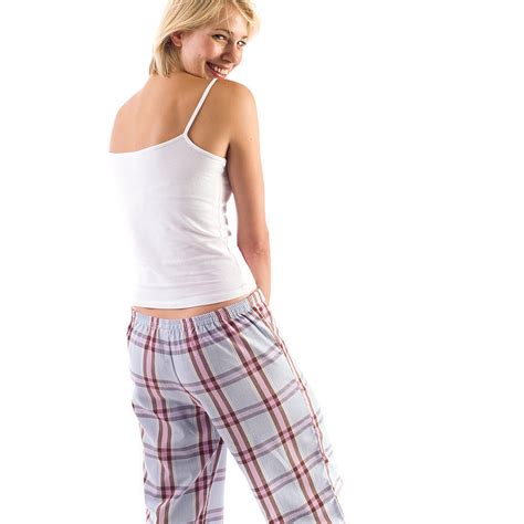 Womens Brushed Cotton Pyjama Bottoms By Pj Pan